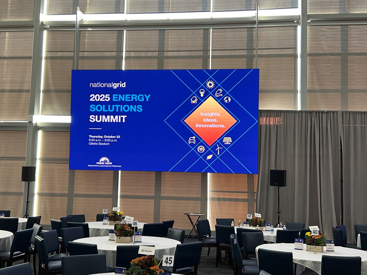 BlanketInsulate's tweet photo. We are proud to be a Sponsor at the National Grid Energy Solutions Summit in Foxborough
 TODAY's THE DAY - We are looking forward to meet you!
#NationalGrid #energysolutions #energyefficiency #sustainability  #ShannonGlobalEnergySolutions https://t.co/8FmQ9EOSmR