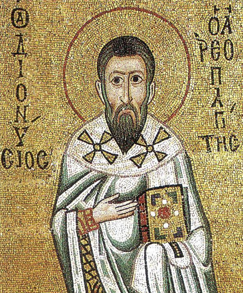 MedWhiteAcolyte's tweet image. St. Dionysius the Areopagite, On the Divine Names 2.6: "Thus we, too, strive to unite and distinguish in the Word the things Divine, as the things Divine themselves, are united and distinguished. 

Greek: Οὕτω καὶ ἡμεῖς τὰ θεῖα καὶ ἑνοῦν τῷ λόγῳ καὶ διακρίνειν…