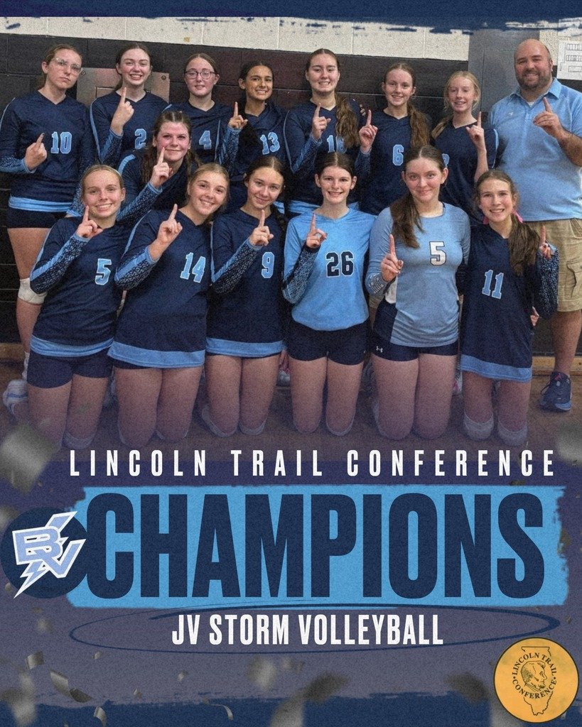 BVHS340's tweet photo. ⚡️ SO NICE, MAKE IT TWICE! ⚡️

It’s a championship week for the Storm! JV Volleyball takes the LTC Title with a thrilling win over R/W!

F: 21–11, 21–12 
JV: 25–18, 22–25, 16–14
V: 29–31, 25–23, 23–25

Varsity battled hard vs a tough R/W squad ahead of Regionals! #DefendTheVALLEY https://t.co/HtEQ2Bl9WZ