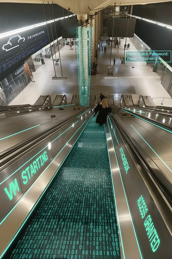 tryhackme's tweet image. how a hacker sees the world 😎