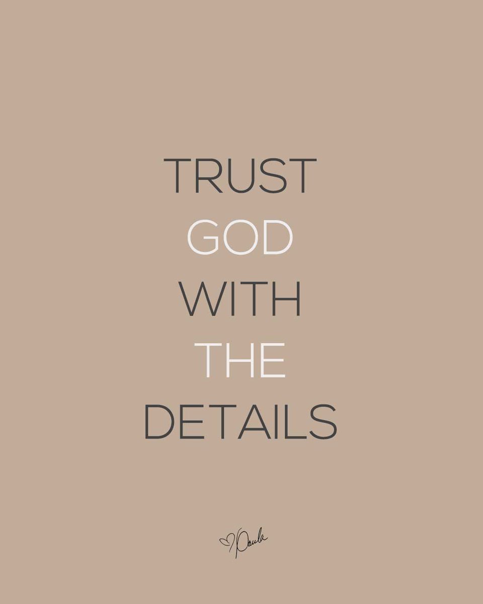Paula_White's tweet photo. Stop trying to figure everything out and TRUST GOD WITH THE DETAILS to your destiny! https://t.co/vGaxqrSUTQ