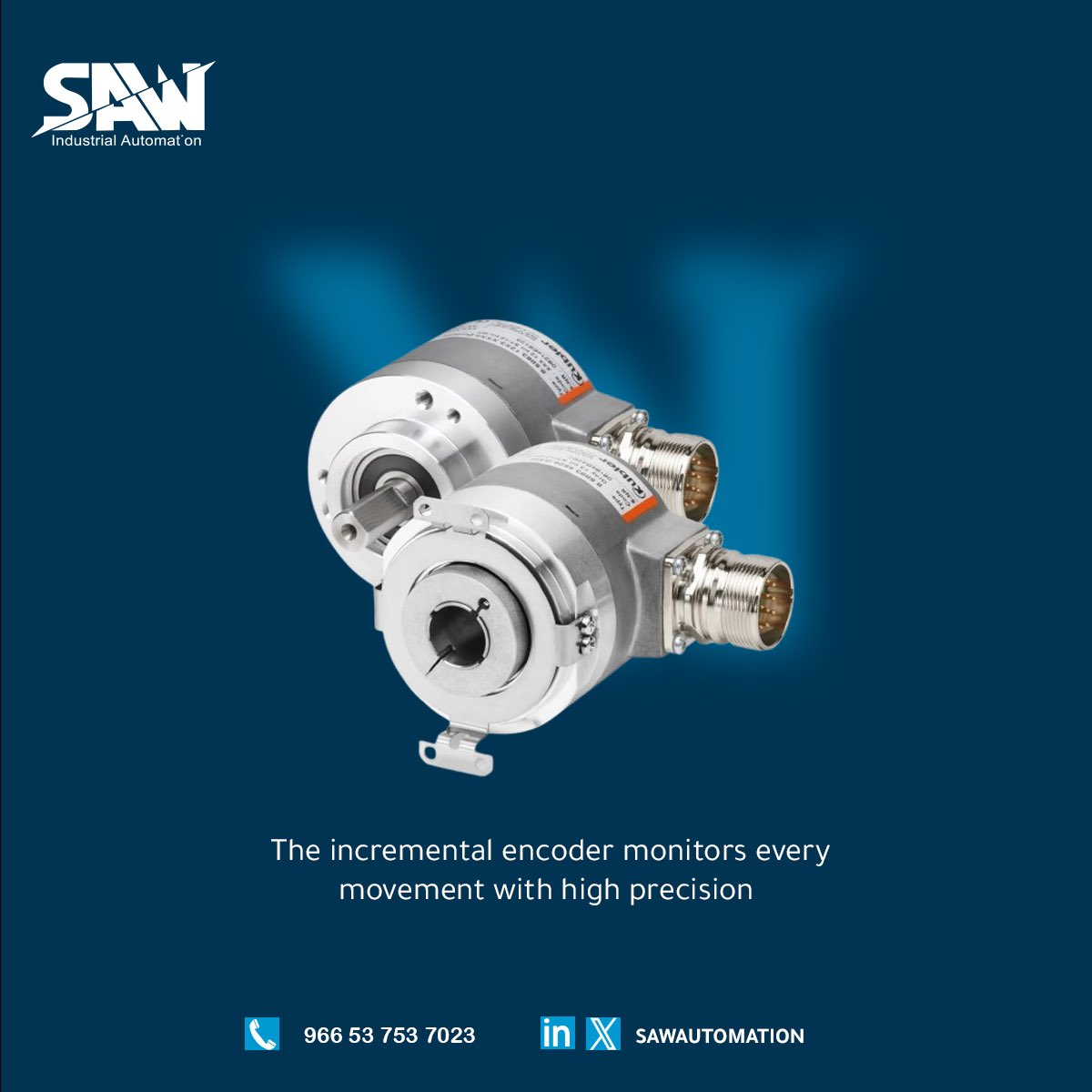 SawAutomation's tweet image. Even in the toughest industrial conditions, the incremental encoder monitors every movement with high precision.
#IndustrialAutomation #Encoder #MotionControl #PrecisionEngineering #FactoryAutomation #IndustrialEquipment #AutomationSolutions