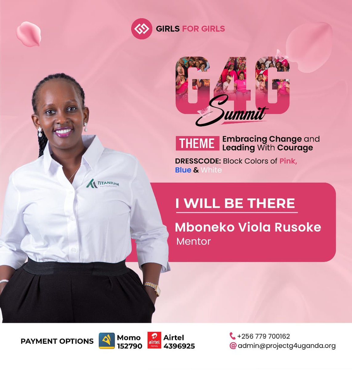 Our Team Leader will be  at the @G4GGirls summit which brings together passionate women and mentors shaping the next generation of female leaders. 

At Titanium, we believe in empowering women to lead, innovate, and inspire change in every space they occupy.