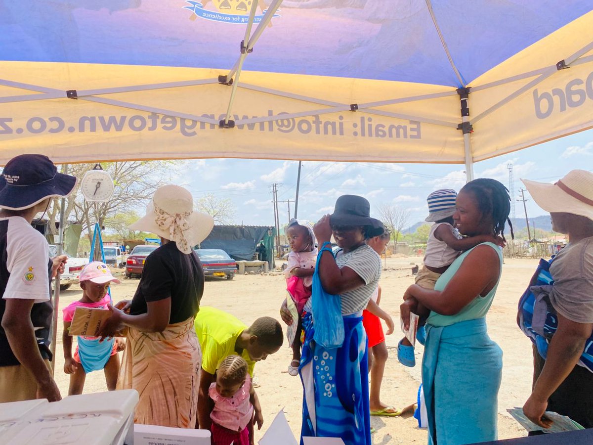 hwangetown's tweet image. Hwange Local Board’s Empumalanga Clinic today wrapped up its October outreach immunisation programme at Empumalanga’s DRC section, with a total of 125 children attended to over the two-day exercise @HwangeResidents @real_Godfatha @WCOZIMBABWE @MoHCCZim @Vostile1 @molokele