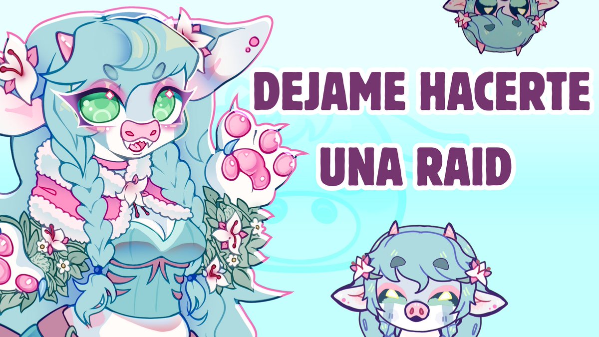 Holiii VTUBERS! 🩵 DÉJENME HACERLES RAID! 

Me suele gustar hacer raid al acabar el Stream 🤸🏼‍♀️, pero muchas veces no sé a quién hacerle raid so °^°

Deja tu canal de twitch para hacerte raid 💜