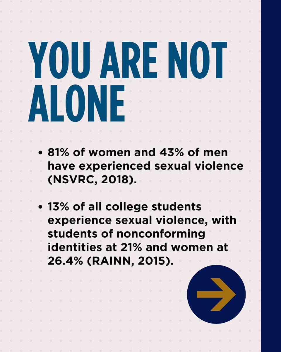 GSswhp's tweet image. As part of #ItsOnUsWeek, here are some reminders for survivors! Scroll through this carousel for some essential reminders for survivors backed by survivorship research with local resources highlighted at the end. 

#EagleWellness #ItsOnUsWeek #SupportSurvivorsGSU