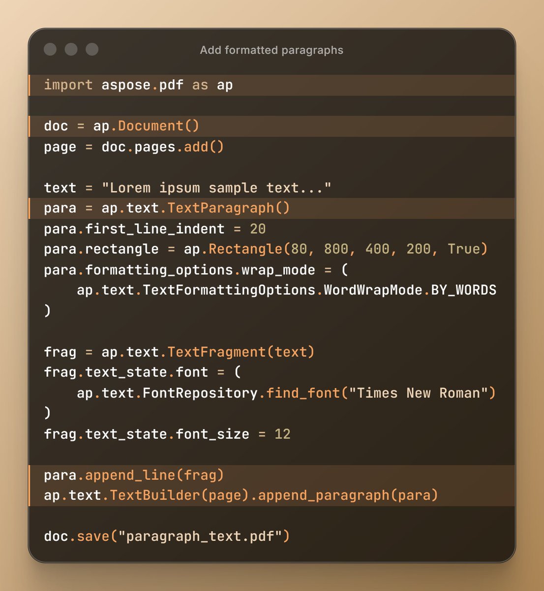 andruhovski's tweet image. 🧩 Day 3 of my #PDFwithPython journey
Today I explored formatted paragraphs in Aspose.PDF for Python — including indentation, wrapping, and hyphenation.
🧠 What I learned:
- Paragraphs can have precise boundaries and indentation
- Text wrapping supports hyphenation for better…