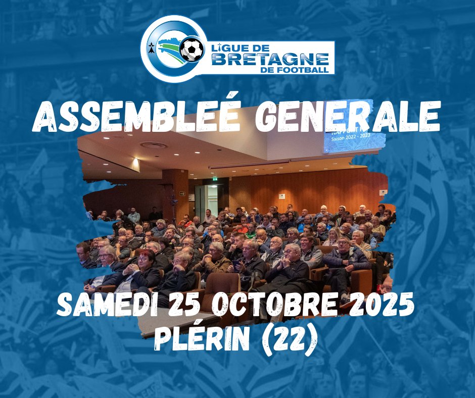 [EVENEMENT]
J-2 avant l'Assemblée Générale de la Ligue de Bretagne à Plérin 👌
En savoir plus : bit.ly/47rGAvN