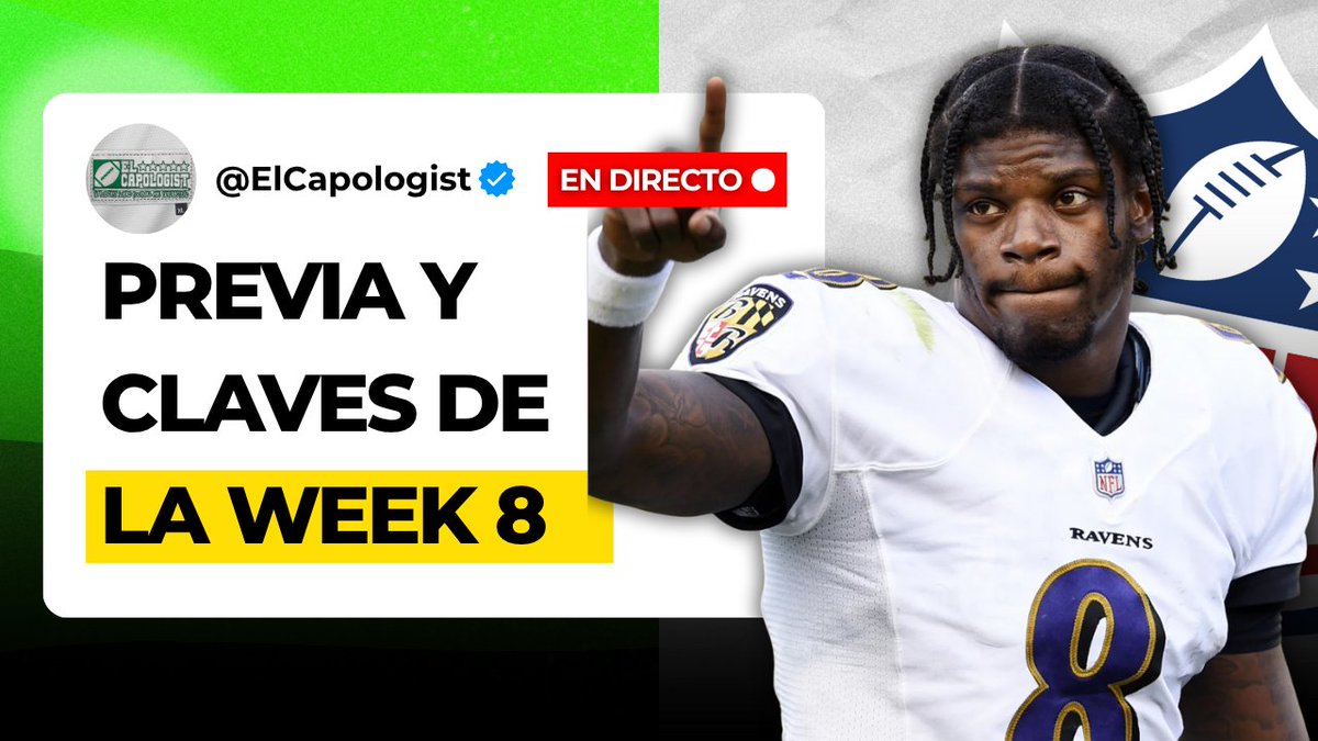 El Capologist Podcast (@elcapologist) on Twitter photo 💥🎙️ ¡Ya disponible en todas las plataformas EL PREVIOLOGIST de esta semana!
🔸 Los cambios de la NFL para la semana de la Super Bowl
🔸 La previa de la SEMANA 8 en la NFL
🗣️ <a href="/rafacervera22/">rafacervera</a>, <a href="/andershoffman/">Ander Iturralde</a> y <a href="/Paco_Virues/">Paco Virués</a>
🟠 ivoox.com/previologist-3…
🟢 open.spotify.com/episode/4vbZhW… 💥🎙️ ¡Ya disponible en todas las plataformas EL PREVIOLOGIST de esta semana!
🔸 Los cambios de la NFL para la semana de la Super Bowl
🔸 La previa de la SEMANA 8 en la NFL
🗣️ <a href="/rafacervera22/">rafacervera</a>, <a href="/andershoffman/">Ander Iturralde</a> y <a href="/Paco_Virues/">Paco Virués</a>
🟠 ivoox.com/previologist-3…
🟢 open.spotify.com/episode/4vbZhW…