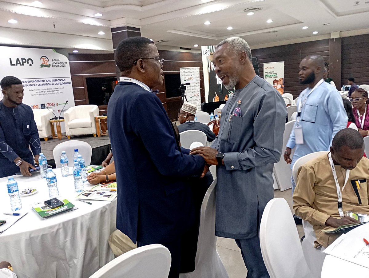 NIPR President, Dr. Ike Neliaku is participating at the ongoing 32nd LAPO Annual Development Forum, 2025 as the Special Guest of Honour.