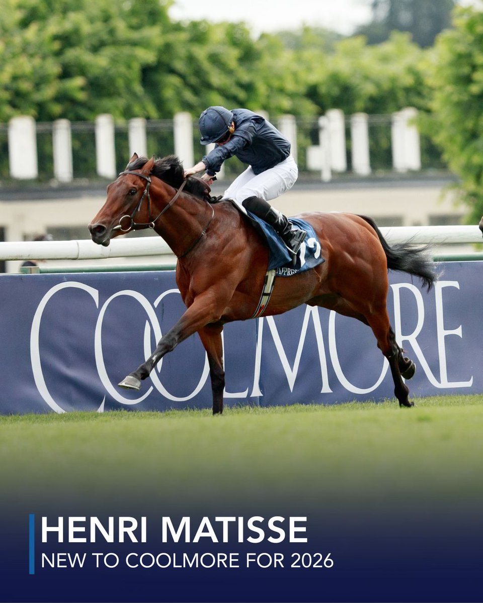 Coolmore (@coolmorestud) on Twitter photo Record-breaking French Guineas Winner Henri Matisse Retires for 2026 🗞️
🔗Read more here: bit.ly/473SNb0
#CoolmoreSires #HomeOfChampions Record-breaking French Guineas Winner Henri Matisse Retires for 2026 🗞️
🔗Read more here: bit.ly/473SNb0
#CoolmoreSires #HomeOfChampions