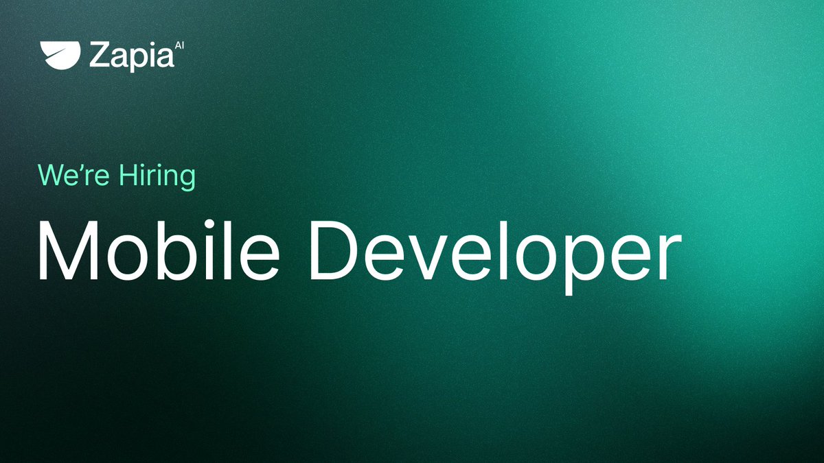mjurfest's tweet image. I’m hiring!
The Mobile team at Zapia is growing🚀
Looking for a cracked Flutter dev who loves to build fast and make things happen.
We are looking for someone that has:
- Startup mindset
- Get-things-done attitude
- Love for shipping great UX products
- Care about user feedback…