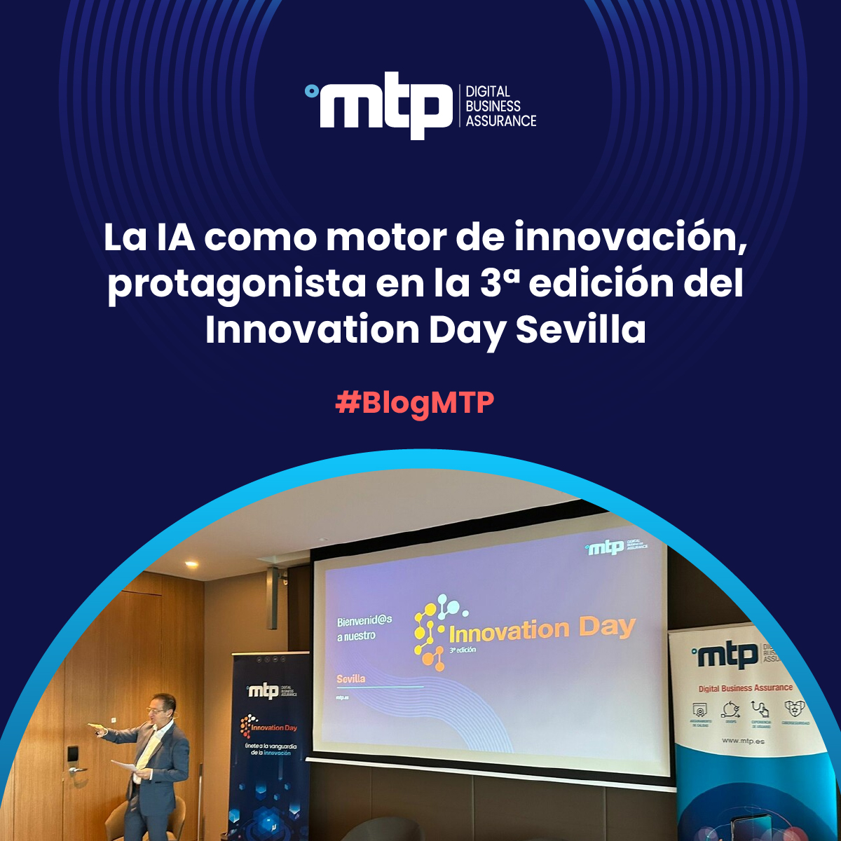 MTPdba's tweet image. La Inteligencia Artificial (IA) como motor de innovación ha sido protagonista en la tercera edición del evento Innovation Day, que ha organizado MTP en la ciudad de Sevilla. En el #BlogMTP te resumimos el contenido del #InnovationDayMTP👉  bit.ly/4nDoXzj