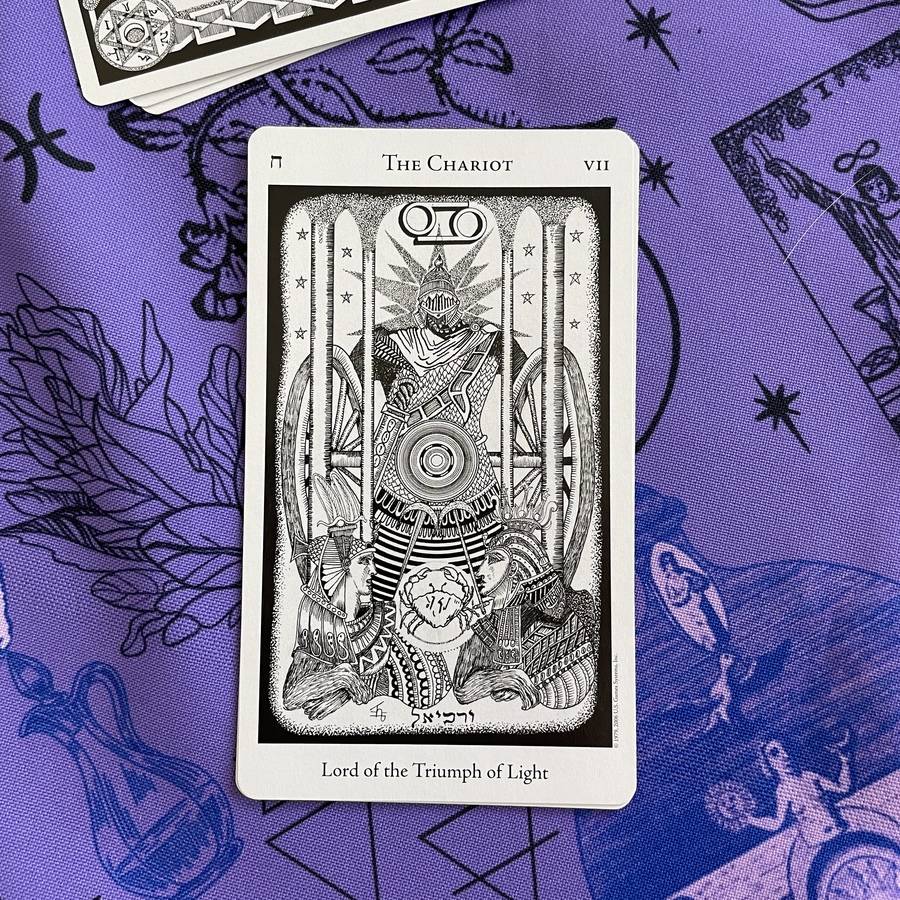 El Carro te guía al triunfo: fuerza y dirección en cada paso.