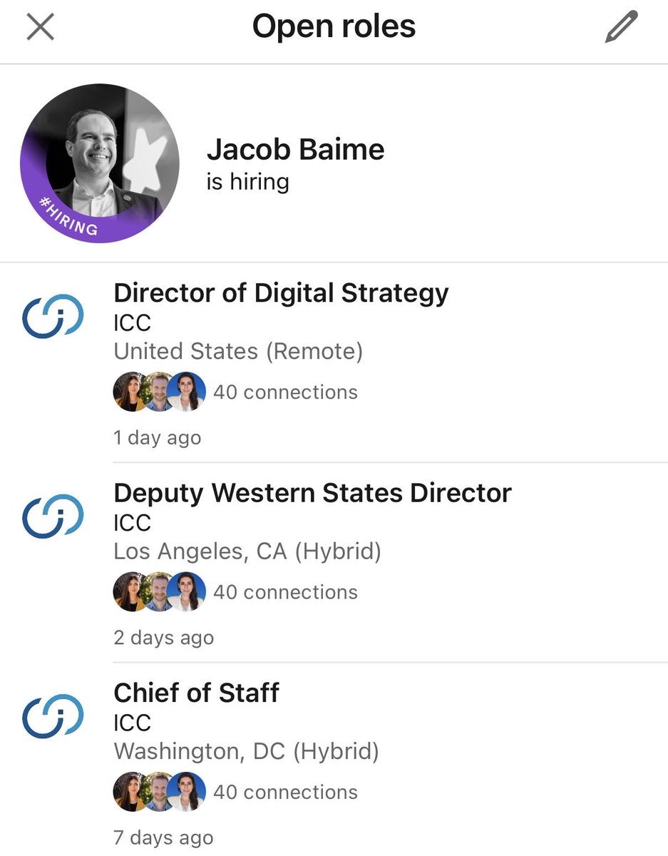 💼 <a href="/israelcc/">ICC</a> fights antisemitism on campus &amp; builds the next generation of bipartisan pro-Israel leaders for America.

We’re hiring! Come work with us to advance the U.S.-Israel alliance. Good for America. Good for Israel. Good for the world. 🌎 

✍️ linkedin.com/company/israel…