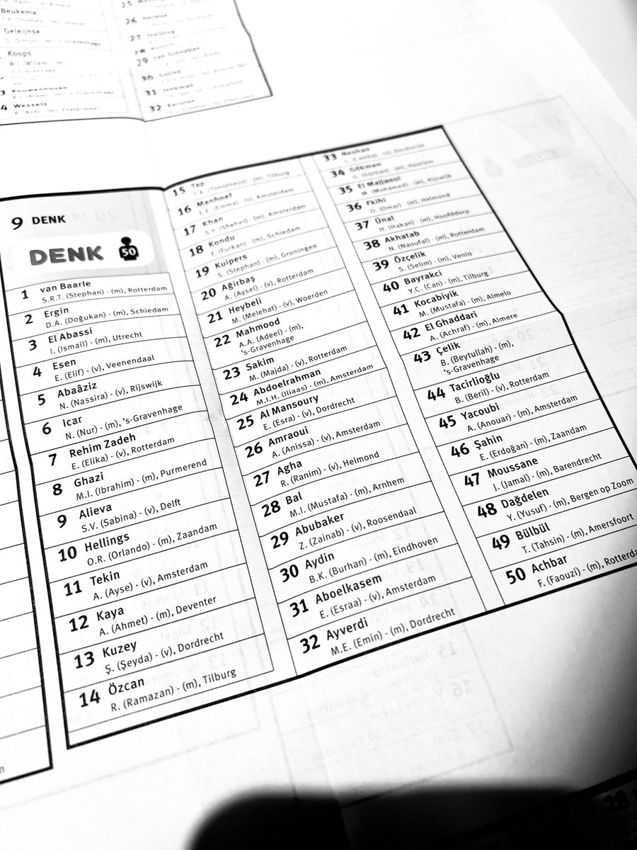Eerlijk is eerlijk, wel een lekker inclusief namenlijstje van DENK hoor! 🤡