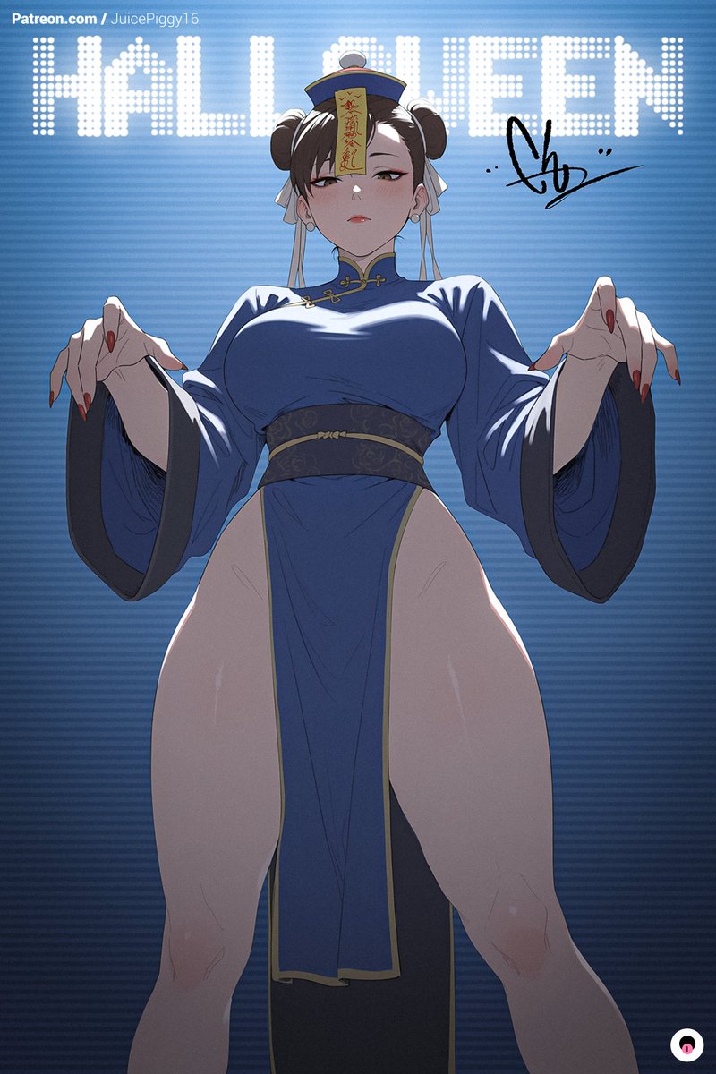 Watch out! It’s Jiangshi Chun-Li! 🧧 #Halloween2025