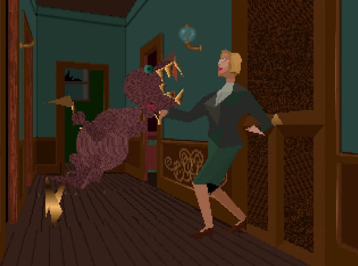 Jonathan Lorenz (@pplorux) on Twitter photo Alone In The Dark (1992) by <a href="/playinfogrames/">Infogrames</a>
It was such a unique game at the time it launched. Needless to say my young self didn’t understand what I was supposed to do, but I loved the simplicity and the mood of the game. Spend hours exploring the manor and dying. Alone In The Dark (1992) by <a href="/playinfogrames/">Infogrames</a>
It was such a unique game at the time it launched. Needless to say my young self didn’t understand what I was supposed to do, but I loved the simplicity and the mood of the game. Spend hours exploring the manor and dying.