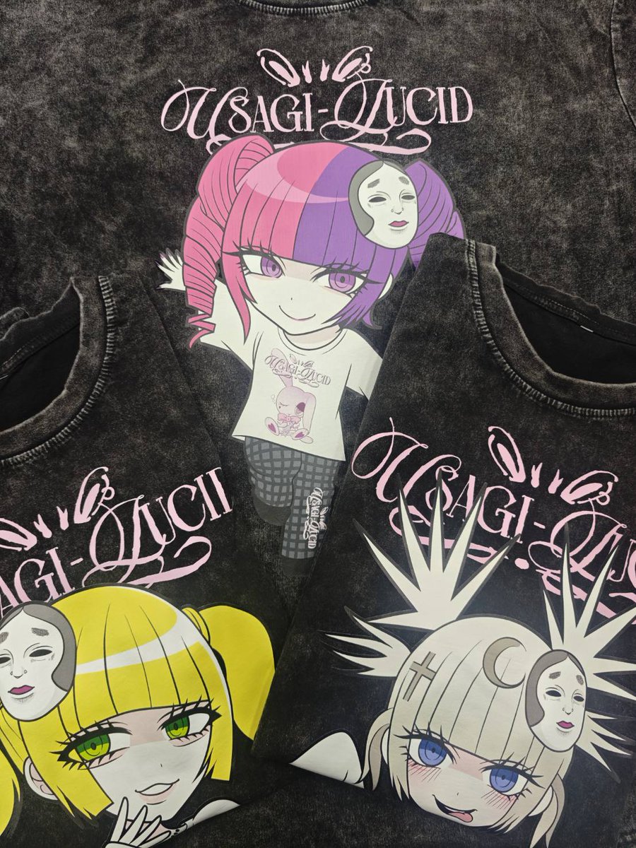 マザリ✖USAGI-LUCIDコラボ Tシャツ】 チラ見せ⑤ イラスト : 江崎びす