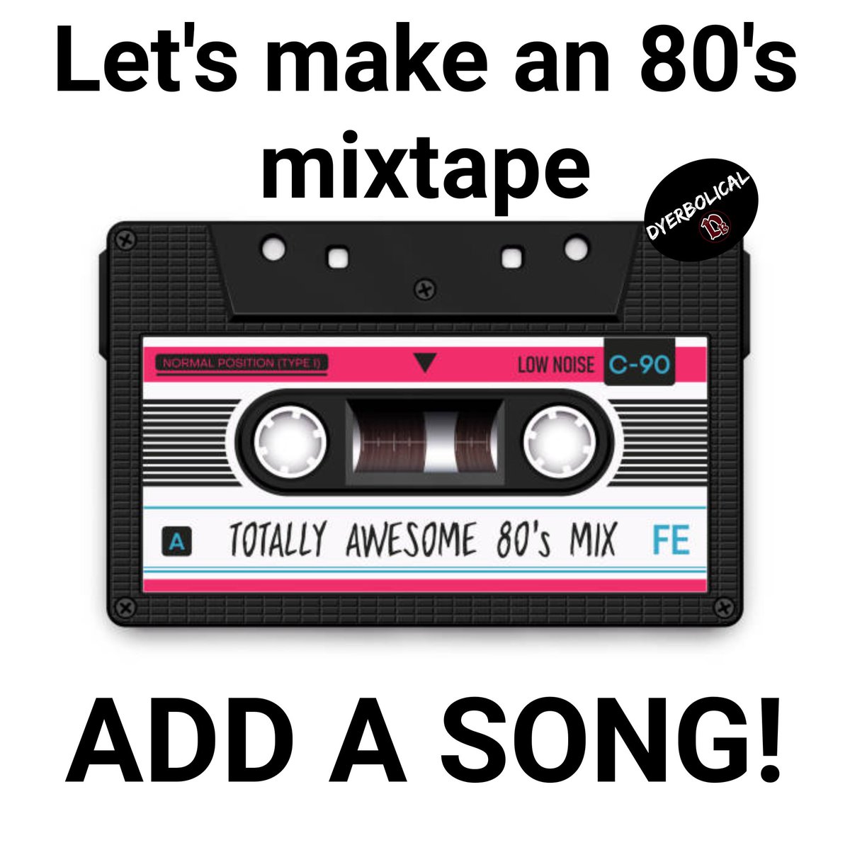 AshySlasheeDB's tweet image. Let's make an 80's mix tape!