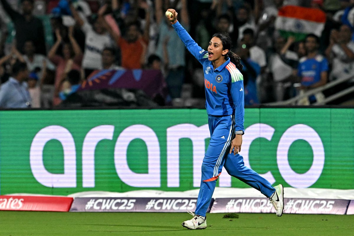 cricketworldcup's tweet photo. 𝐒𝐄𝐌𝐈-𝐅𝐈𝐍𝐀𝐋 𝐁𝐎𝐔𝐍𝐃! 🚀

India made it to the final four of #CWC25 after a commanding win over New Zealand 🤩 https://t.co/yaGG1NQZ7r