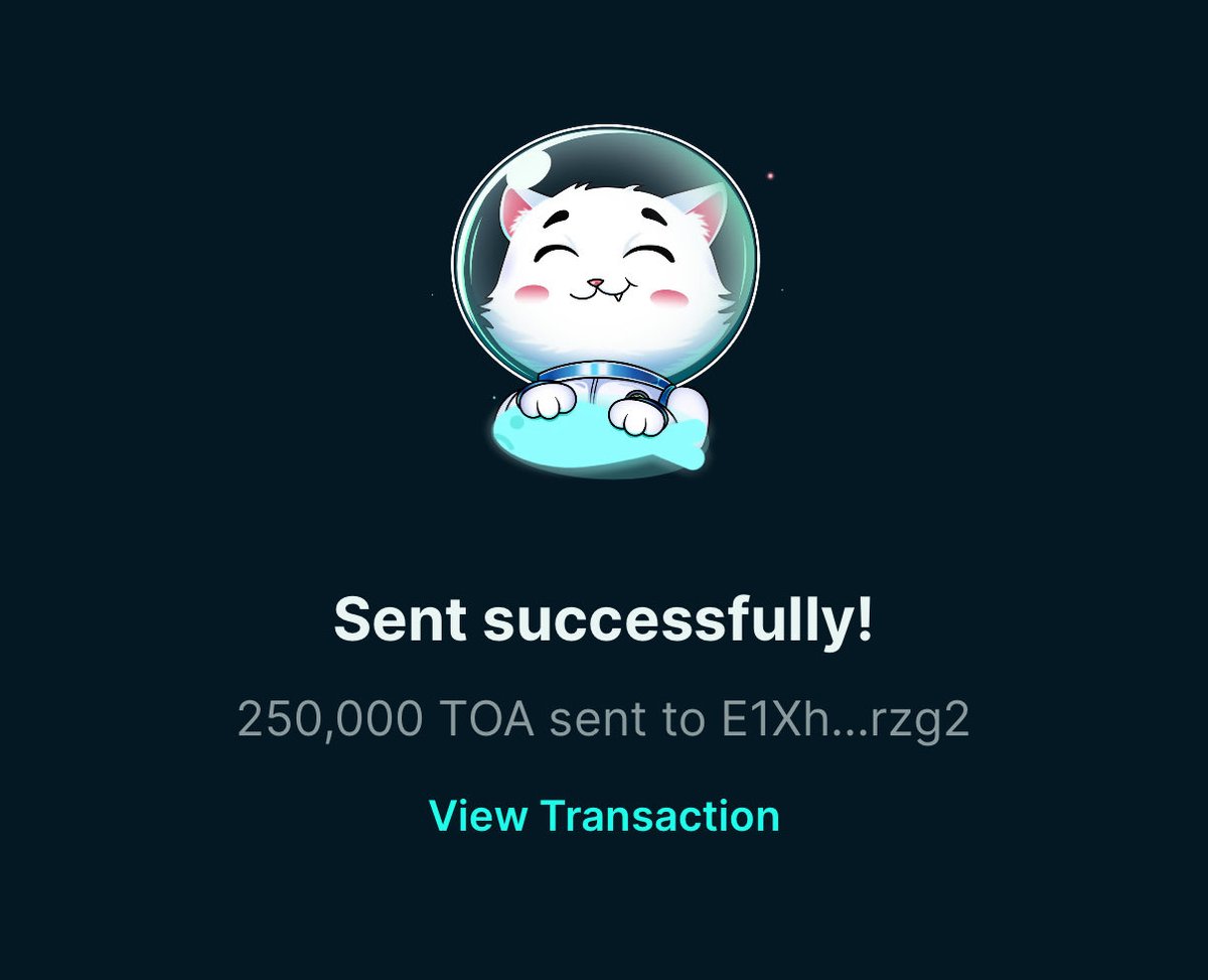 We 🫶 you

Here’s 250k $TOA

👁️ Appreciate 🫵