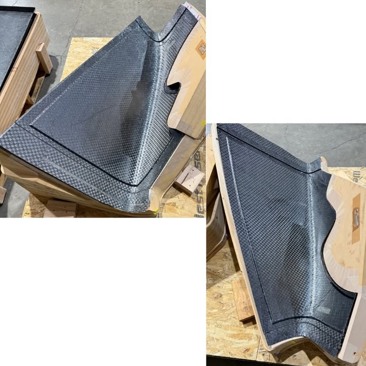 Fresh off the line! The carbon fiber front quarter panels for the first production Switchblade are complete 🔥 Next up: finishing the front hood and assembling the full nose cone — our first major sub-assembly!