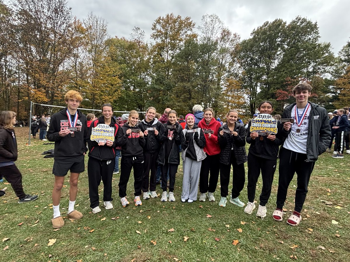 Indiana Area School District Athletics (@iasdathletics) on Twitter photo 🚨HISTORY MADE!🚨
For the first time since 1981, the Indiana girls’ cross country team has qualified for the PIAA State Championships!🏃♀️ 
Additionally Kaiden Branan and Liam Templeton qualified individually for the PIAA State Championships!
#IndianaProud 🚨HISTORY MADE!🚨
For the first time since 1981, the Indiana girls’ cross country team has qualified for the PIAA State Championships!🏃♀️ 
Additionally Kaiden Branan and Liam Templeton qualified individually for the PIAA State Championships!
#IndianaProud