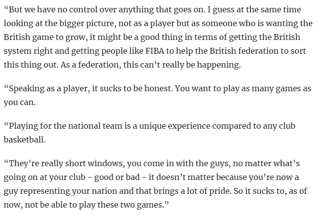 Prophesy_Scout's tweet image. British Basketball Federation - please sort your sh** out. As Dave Forrester said - the ultimatum set by the taskforce was clear. Clean house and give recognition to the SLB and the games will go ahead.

But they're stubbornly standing in the way, forcing this current impasse.