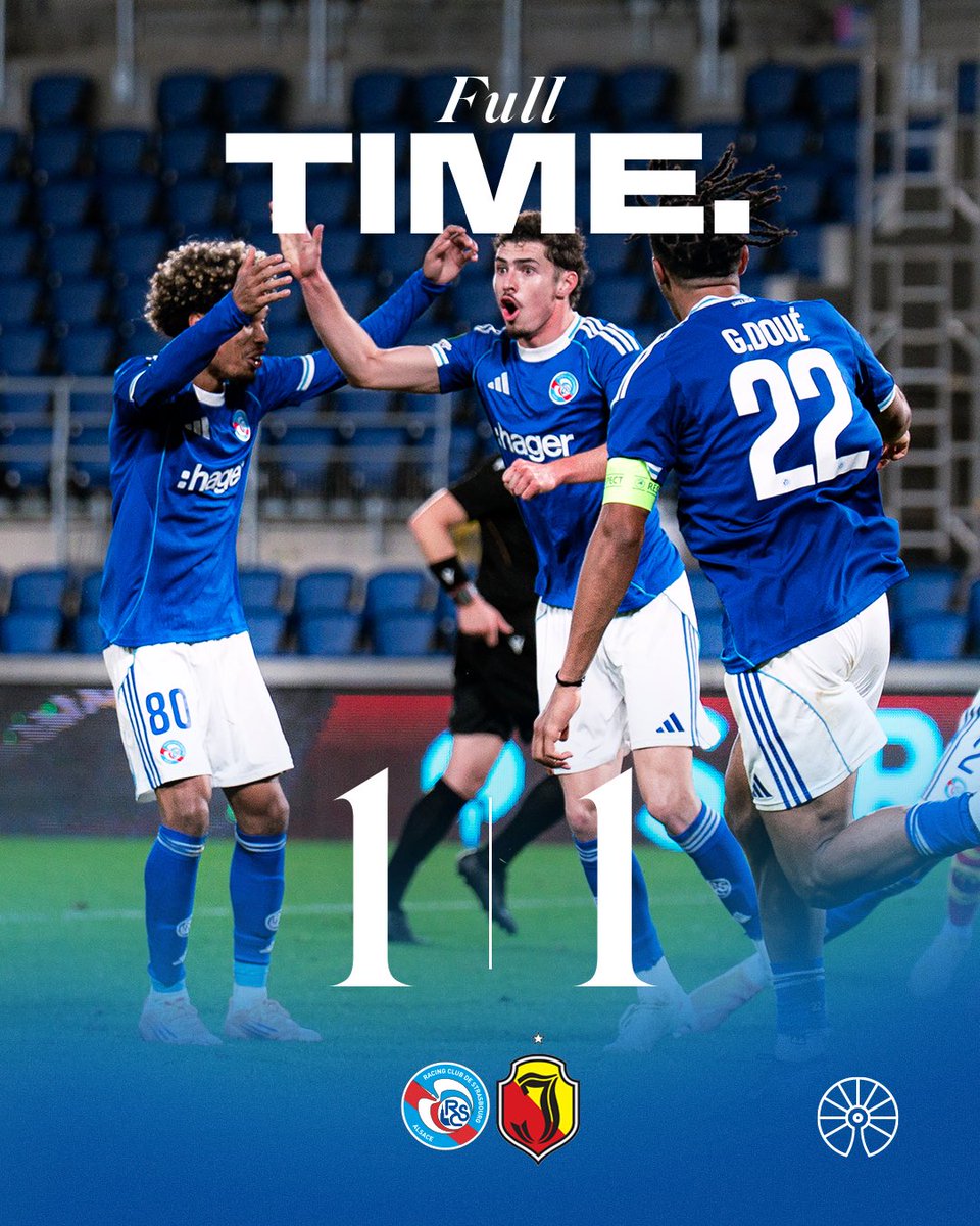 FT: 1-1.

The points are shared tonight. Panichelli with a fine equaliser.

#RCSAJAG | <a href="/Conf_League/">UEFA Conference League</a>