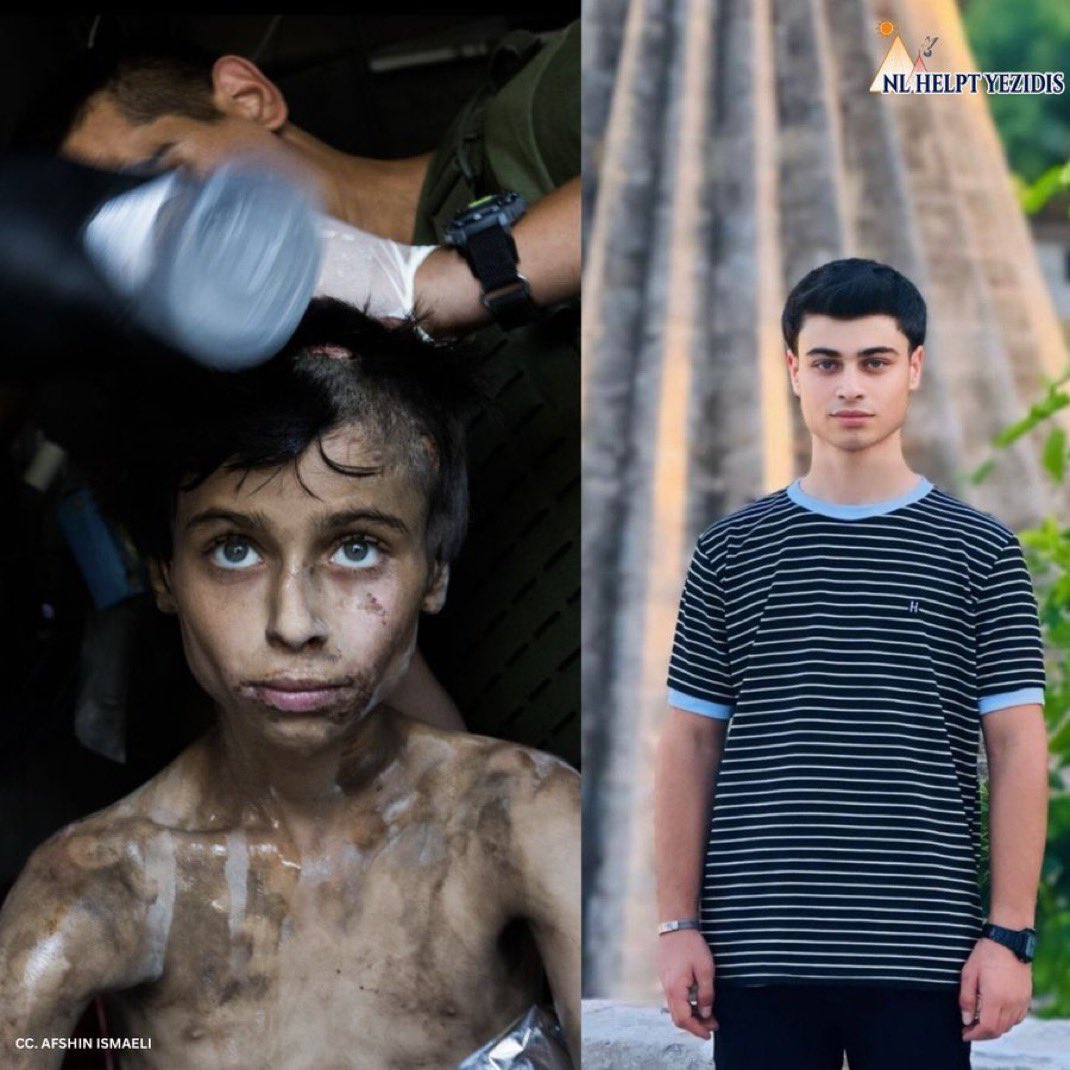 This is Thomas, a Yazidi boy from Iraq. 

When Thomas was 11, the Islamic State killed his family and kidnapped him. 

The terrorists told him: “You don’t even deserve to convert to Islam. Yazidis are devil worshippers. 

You’re going to die either way, so you have a choice: go