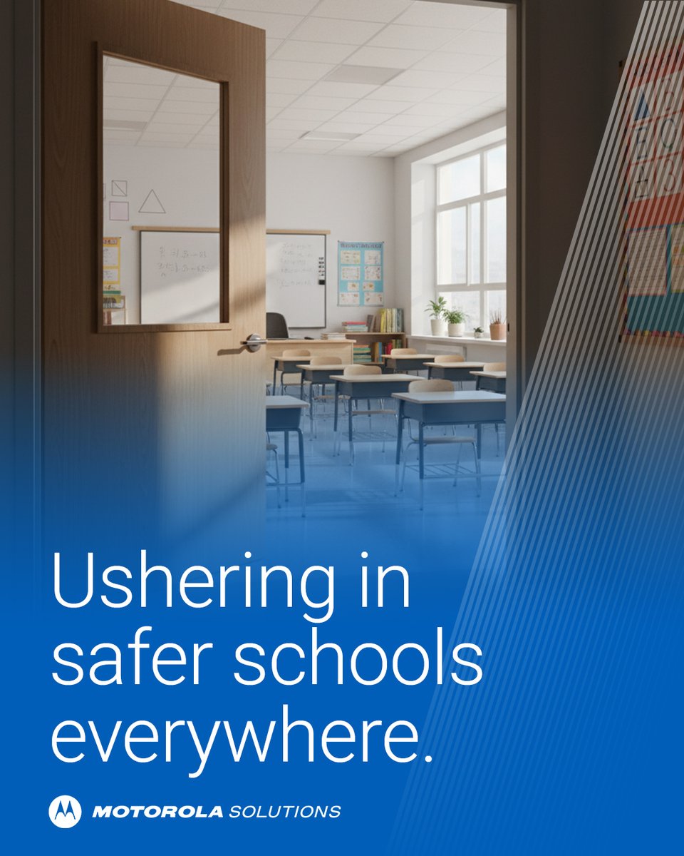 MotoSolutions's tweet image. Your #school safety challenges are complex but your #security shouldn’t be.