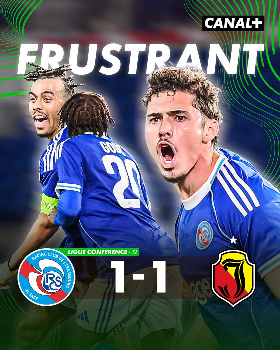 La déception pour Strasbourg 😕

Les Alsaciens, largement dominateurs, concèdent le nul à La Meinau face à Jagiellonia malgré un bijou de Panichelli ❌

#RCSAJAG | #UECL