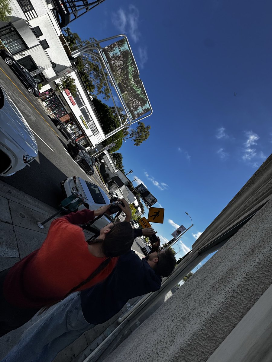 WAPSHOP_ETH's tweet image. Don’t mind us, just @POSTWOOK and @nicedayJules filming @bagdelete on Sunset Blvd! 🔥