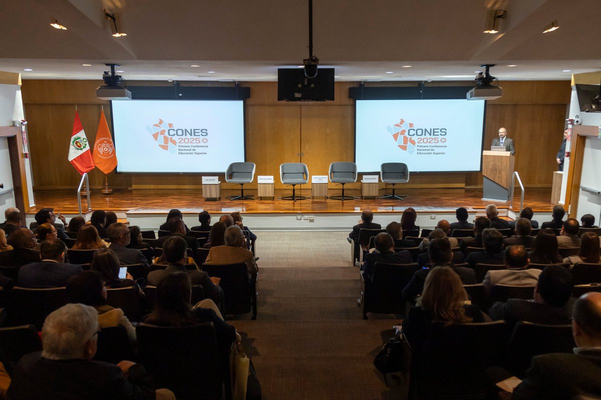 udelima's tweet image. Iniciamos la Cones 2025, un espacio que reúne a universidades, autoridades y expertos para reflexionar sobre el futuro de la educación superior en el Perú. 🇵🇪🎓⬇️