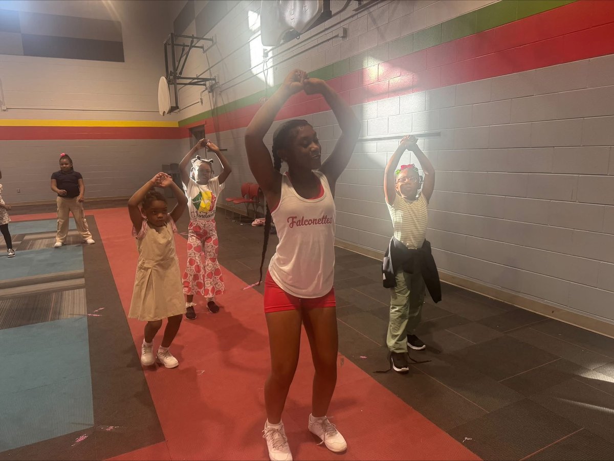 What a day! The Jr. Falconettes brought the energy to <a href="/CentralESChamps/">Central Elementary School</a> by sharing smiles, spirit, and some awesome dance moves with our future Falcons! 💃🏽 We had an absolute blast and cannot wait to do it again! 

#FalconPride #ProtectTheWest #FutureFalconettes

<a href="/TCSBoardofEd/">T🍏S Board of Ed</a>