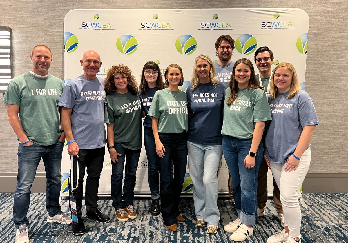 RobinsonGraySC's tweet image. Earlier this week, members of our Workers’ Comp team attended the @scwcea Annual Conference in Myrtle Beach. Our attorneys enjoyed connecting with industry peers, exchanging insights, and fitting in a little fun with clients along the way.