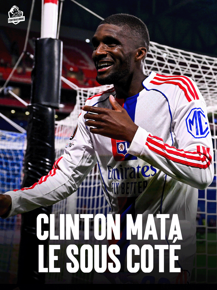 Gros 𝗕𝗜𝗚 𝗨𝗣 à Clinton Mata, dont le niveau depuis son arrivée à l'OL en 2023 n'est pas assez salué ! 🙌 🇦🇴

Vrai bon joueur et valeur sûre, il l'a montré ce soir encore !