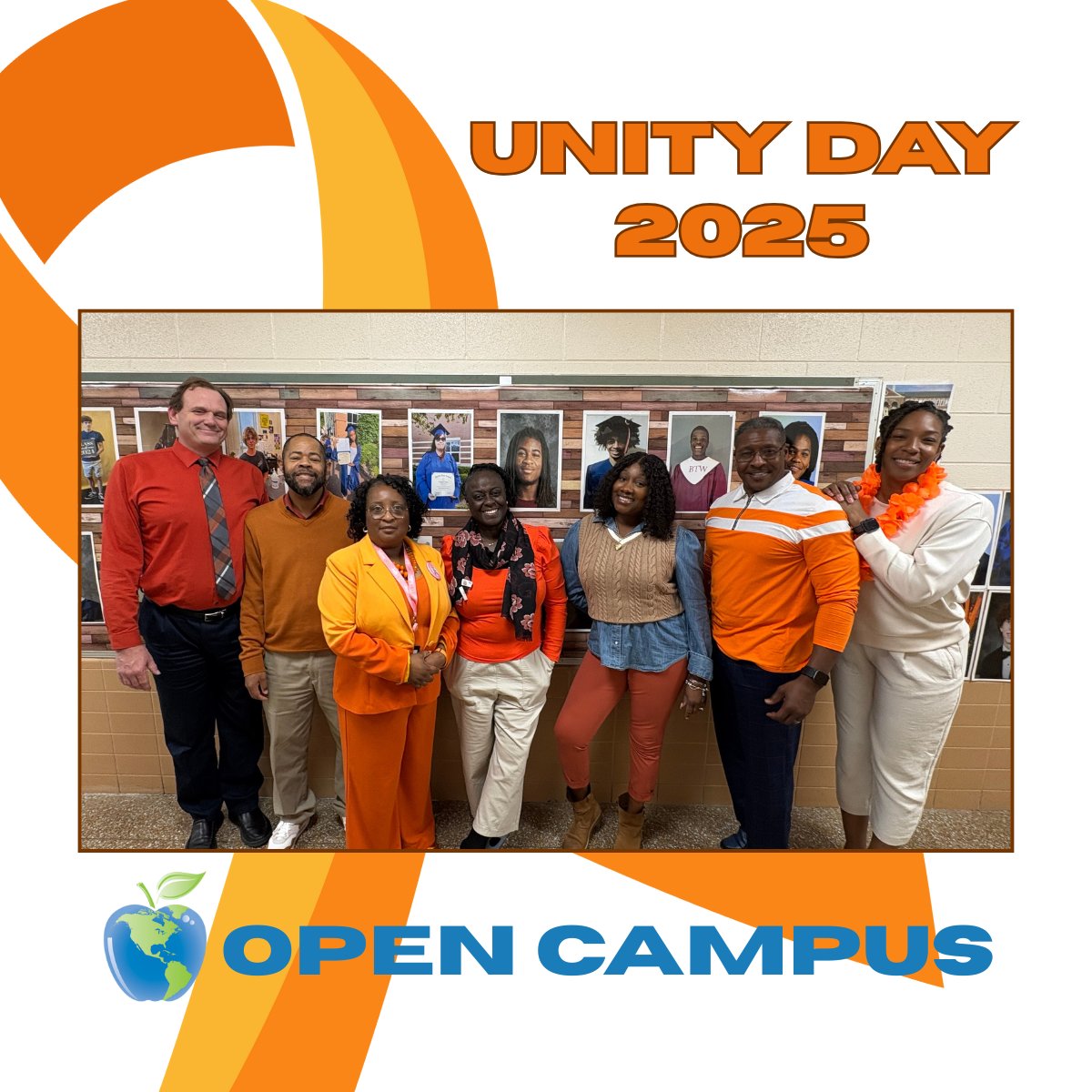 NPSchools_VA's tweet image. #UnityDay (Oct 22)🧡 Open Campus wore orange to stand against bullying and promoting kindness, acceptance, and inclusion.

#UnityDay2025 #NPS #KindnessMatters #BullyingPrevention