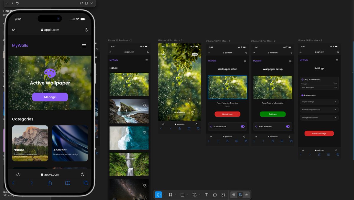 EmDee_21's tweet image. HNG internship stage 1 task:
1: Design a fun and engaging mobile app that introduces kids to programming.
2: Design a clean and minimal web app that allows kids to browse wallpapers by category, preview them and set them as active wallpaper.
#UIDesign