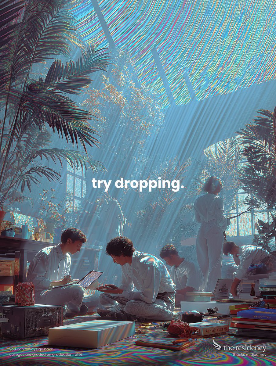 theresidency's tweet image. why not try dropping out?