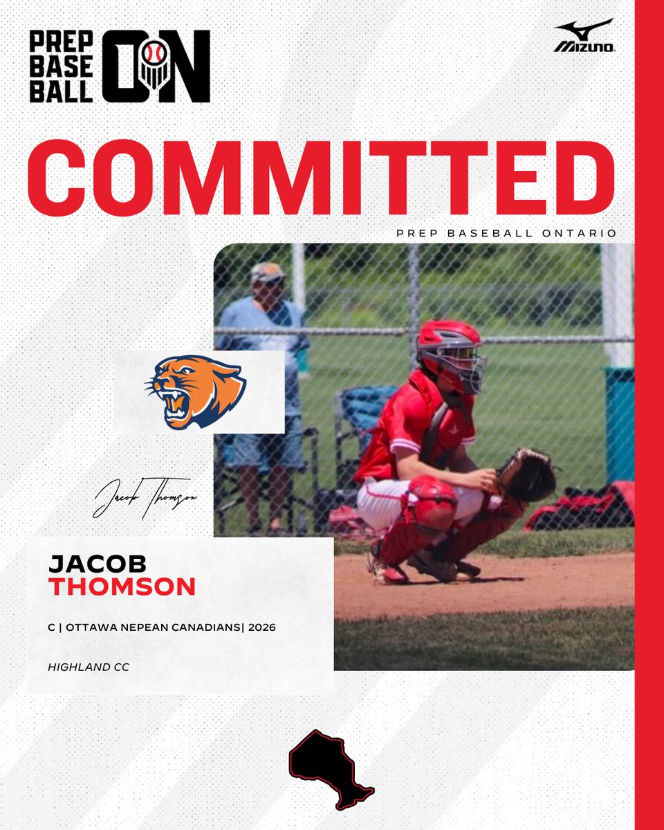 🚨𝐂𝐎𝐌𝐌𝐈𝐓𝐌𝐄𝐍𝐓 𝐀𝐋𝐄𝐑𝐓🚨

'26 C Jacob Thomson (<a href="/ONCBaseball/">ONC Baseball</a>) announces his commitment to Highland CC.

<a href="/Jacob_thomson9/">Jacob</a>| #OffTheBoard🇨🇦