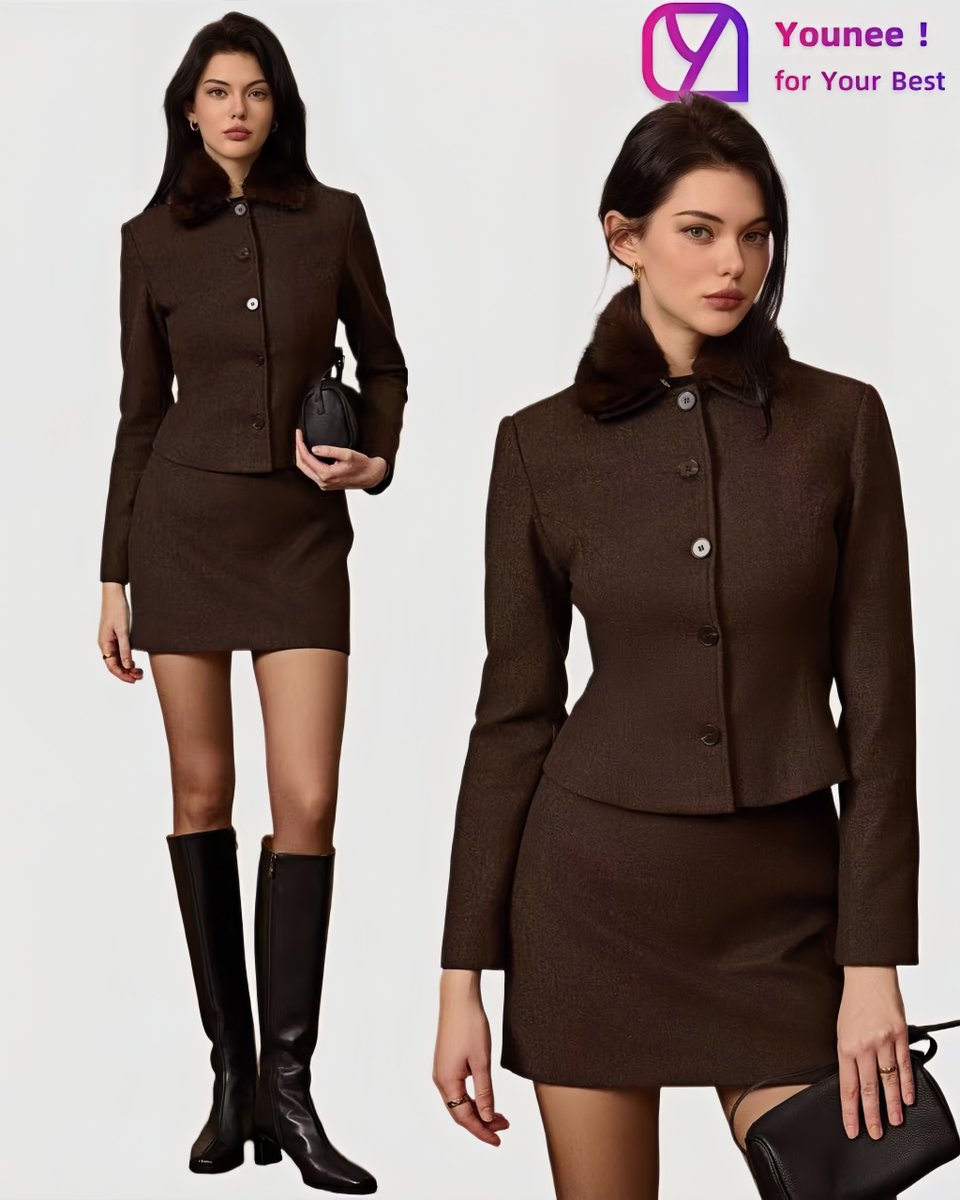 YouneeFit's tweet photo. YOU’s office smart fits~
We fused workwear + style science—smart, chic, and intentional.
Ditch ‘office boring’—be the smart, in-control queen.
1.Gray Set: Cropped structured blazer + A-line skirt = instant polish.
2.Brown Set: Trim blazer elongates, pencil skirt hugs curves. https://t.co/v8NPCPjWDY