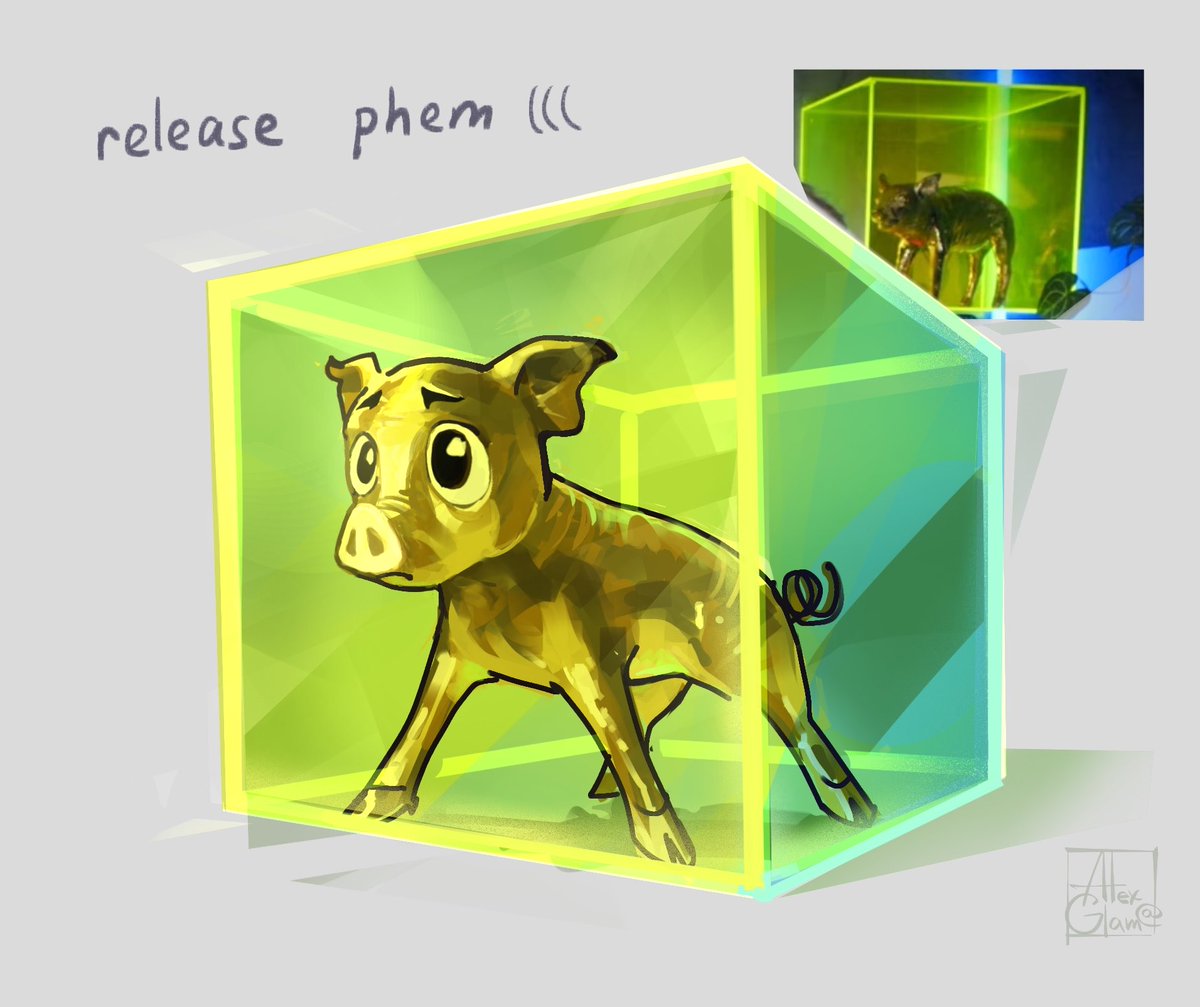 I wasn’t sure about the pronouns so
 (also I didn’t know how to draw gold Or pigs but here phey are)
#phanart #danandphil