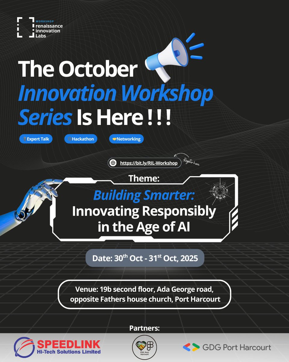 RxLabsHQ's tweet image. When systems stay strong, innovation stays seamless.
Glad to partner with @Speedlink_01 for the Innovation Workshop series, powering Africa’s digital future. 💻
#TechInfrastructure #RILInnovation