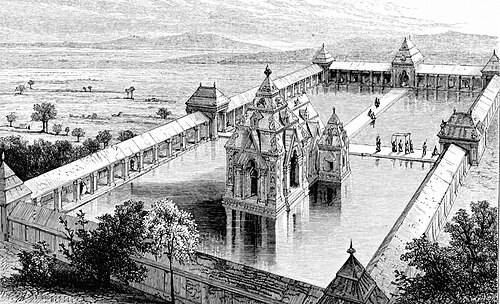 Martand Temple in Kashmir. Built in 760. Original form reimagined, and now.

<a href="/ASIGoI/">Archaeological Survey of India</a>  Please restore it. 3/3
