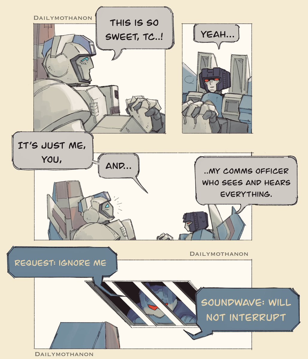whyryouhere091's tweet image. Don’t mind him… he’s just a nosey guy; I mean, it’s like his job to be such anyways (dare I say.. Thunderfire Thursday is real to me)
#Transformers #Thundercracker #Skyfire #Jetfire #Soundwave #Thunderfire