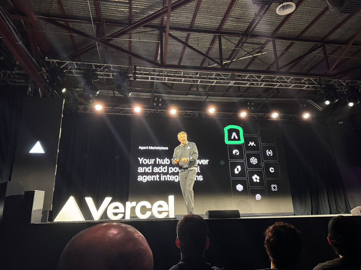 ScafatiEugenio's tweet photo. The exact moment when @cramforce announced that @autonomaai is now part of @Vercel’s Agent Marketplace at #ShipAI.
Built in 🇦🇷 for the world.
Starting today, any @vercel user can seamlessly test their web apps using Autonoma, for free.
Go go go! https://t.co/HvbS0vMI8j