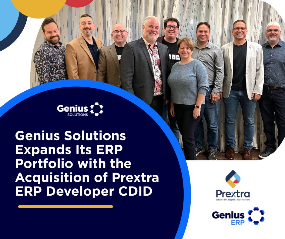 We’re excited to welcome the Prextra team and customers into the Genius Solutions family. Together, we’re building the next generation of ERP — smarter, faster, and ready for the future. 🚀

Read the full story here → hubs.ly/Q03PpNWr0