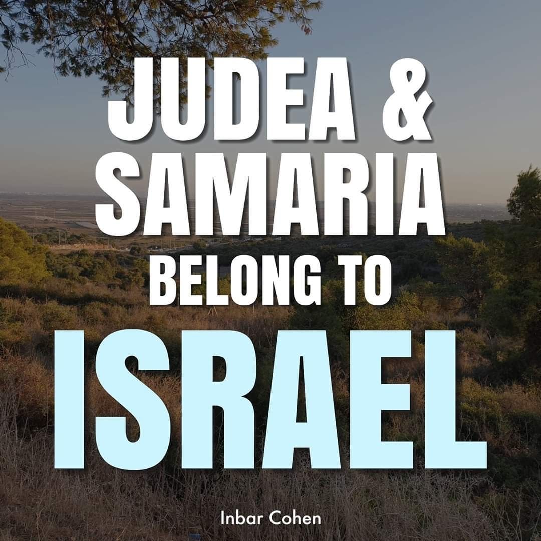 MalcangiSarah's tweet image. Just a reminder that Judea and Samaria belong to Israel. It’s biblical!